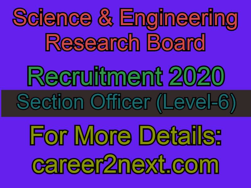 Science & Engineering Research Board 脱裤子打板子 2020