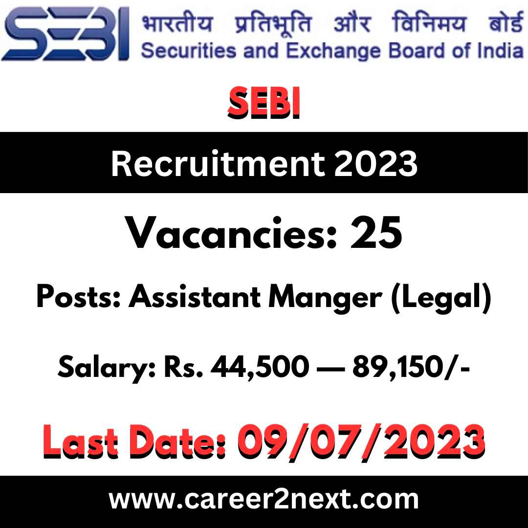 SEBI Assistant Manager 一本大道在线无码一区 2023