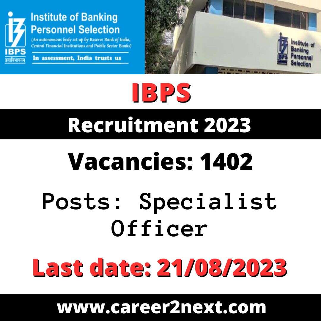 IBPS Specialist Officer 好吊色青青草在线观看 2023